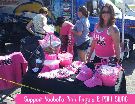 Support Ysabel's Pink Angels - buy PINK SWAG
